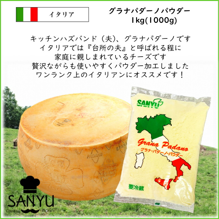 公式 5個 あす楽 イタリア グラナ パダーノ パウダー１ｋｇ×５kg Cheese powdered フレッシュ 粉 業務用 大容量 fucoa.cl