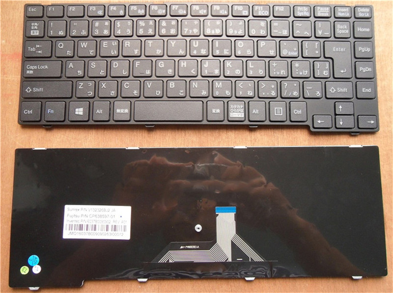 パソコン キーボード 日本語 LifeBook UH572 UH55 UH574 UH554 対応 FUJITSU ノートとの互換性あり ノート修理交換用日本語キーボード