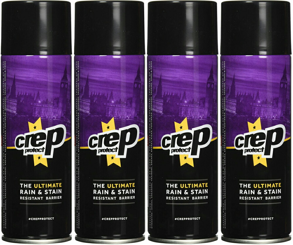 クレッププロテクト クレップ 防水スプレー 4本 靴 スニーカー スエード 革 革用 防水 Crep Protect 送料無料 世界で最も販売されているシューズ用防水スプレー クレッププロテクト クレップ 防水スプレー 靴 スニーカー Rentmy1 Com