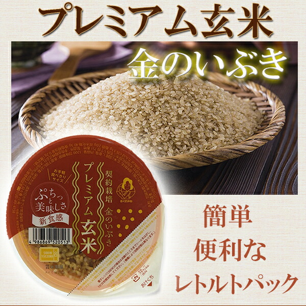 「プレミアム 玄米ごはん 120ｇ×24個セット」 おくさま印 玄米 レトルト レンジ 玄米食 玄米レトルト 玄米ごはんパック レトルトごはん 幸南食糧 金のいぶき 玄米 金のいぶき パック 自然食品 サプリエ