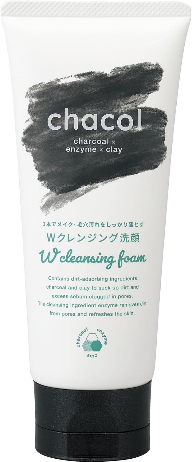 楽天市場】チャコル 炭×酵素×泥 Wクレンジング洗顔 130g【定形外郵便