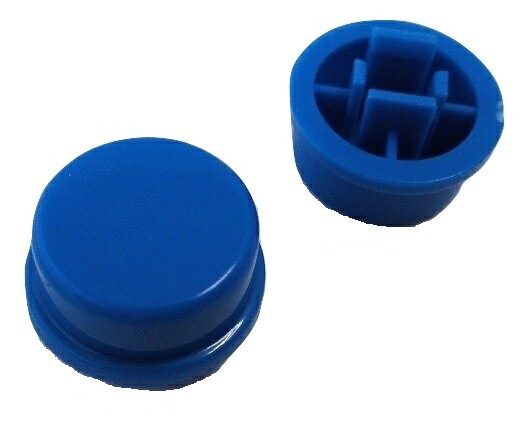 楽天市場 タクトスイッチキャップ 12mm 12mm用 円形キャップ 青 10個入 1sw 063 札幌貿易