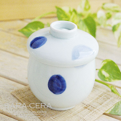 陶器 有田焼 染付 金彩 茶碗蒸し 5客セット 印あり 未使用品