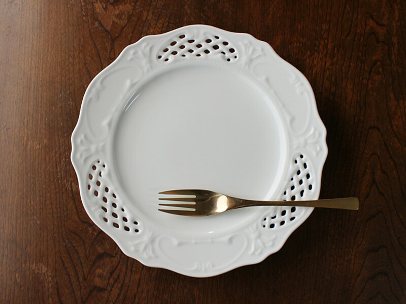 ドット模様 ガラス製 平皿 直径約25cm ドット模様 ガラス製 平皿 直径