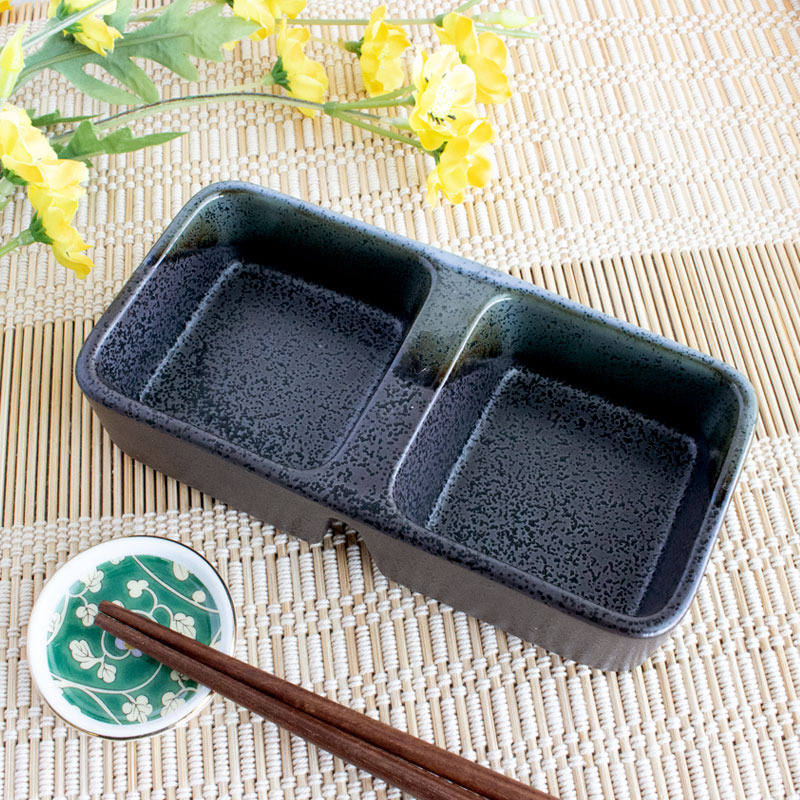 楽天市場】【アウトレット】天目二つ切 薬味皿 [12.5×7.7×H2.6cm