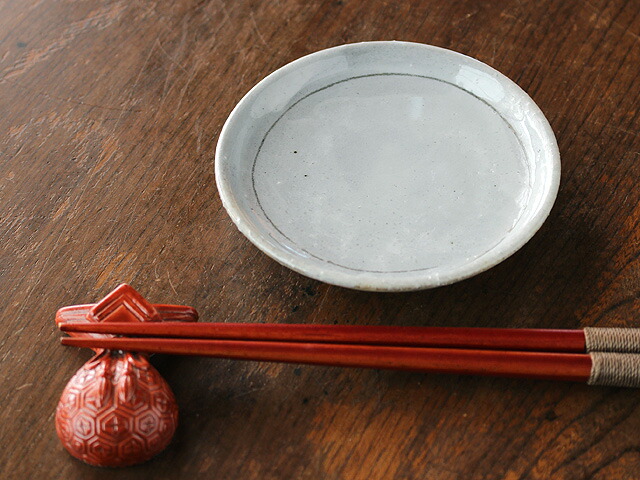 楽天市場】【アウトレット】瀬戸焼 粉引き茶線 小皿 10.2cm ※粉