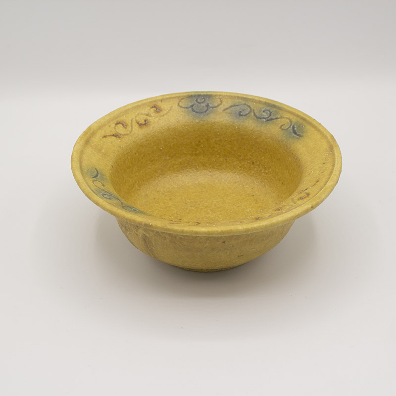 楽天市場】【アウトレット】作家物 手づくり陶器 黄瀬戸織部 平鉢 16.5