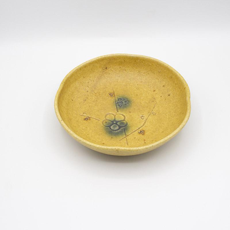 楽天市場】【アウトレット】作家物 手づくり陶器 黄瀬戸織部 Φ18 菓子
