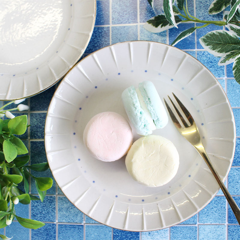 楽天市場】【アウトレット】六角形 金×黒ライン デザート皿 [Φ15