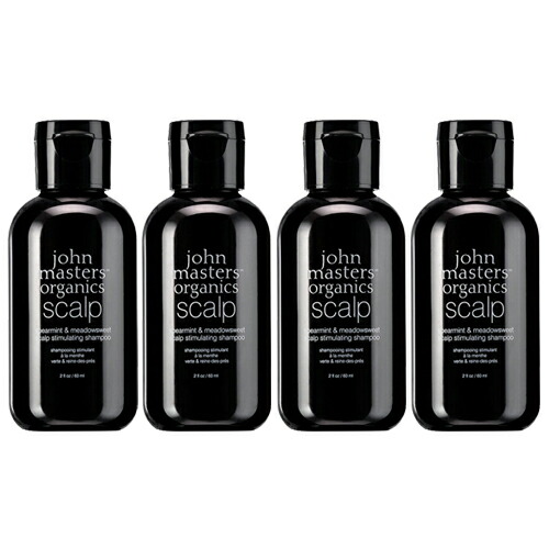 【4個セット】 ジョンマスターオーガニック スペアミント＆メドースウィートスキャルプシャンプー （S&M）60ml　[JOHN MASTERS ORGANICS じょんますたー　おーがにっく ]