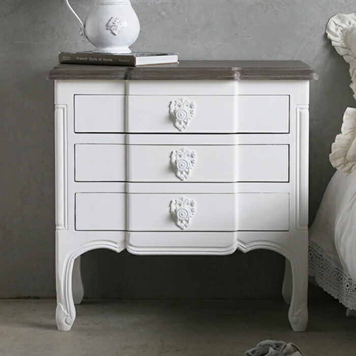 楽天市場】チェスト BLANC D'IVOIRE PAOLA アンティーク ホワイト TOP