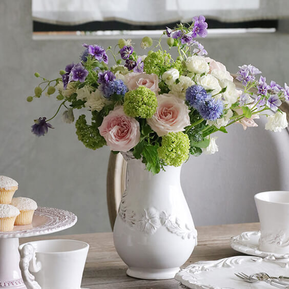 楽天市場】フラワーベース ホワイト Lotti L // 花瓶 花器 陶器 白