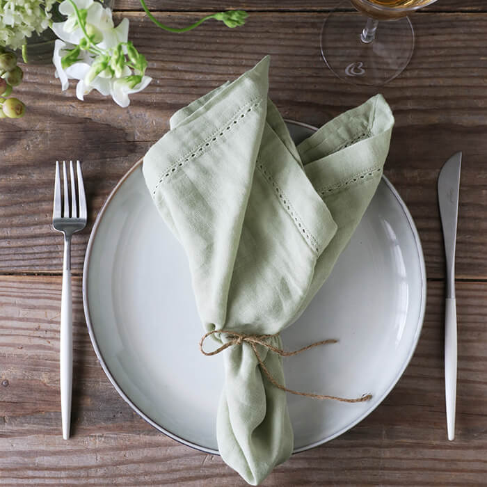 楽天市場】ナプキン スチールグレー 40x40cm Chez moi Chic // グレー