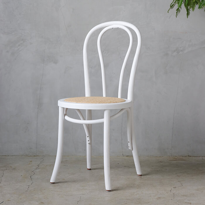 ダイニングチェア ホワイト SGD Bentwood // チェア 椅子 イス 白 ダイニング リビング 食卓椅子 デスクチェア リビングチェア 木製 木目 ケーン フレンチシック サラグレース 【家具】