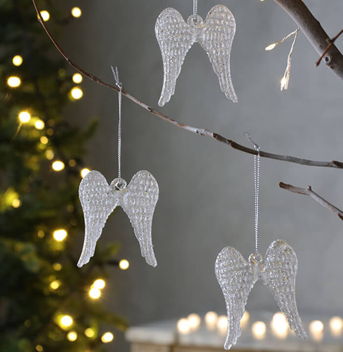 三人の天使　柊　クリストファー・ラコ　ガラスオーナメント　クリスマス 三人の天使 柊 クリストファー・ラコ ガラスオーナメント クリスマス