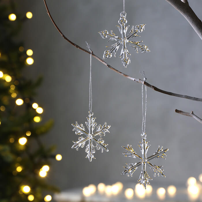 楽天市場】ガラスオーナメント 6cm アソート 4個 セット