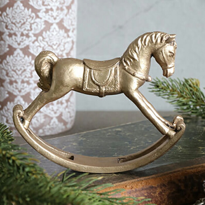 楽天市場】ロッキングホース B シルバー // オーナメント ホース 馬