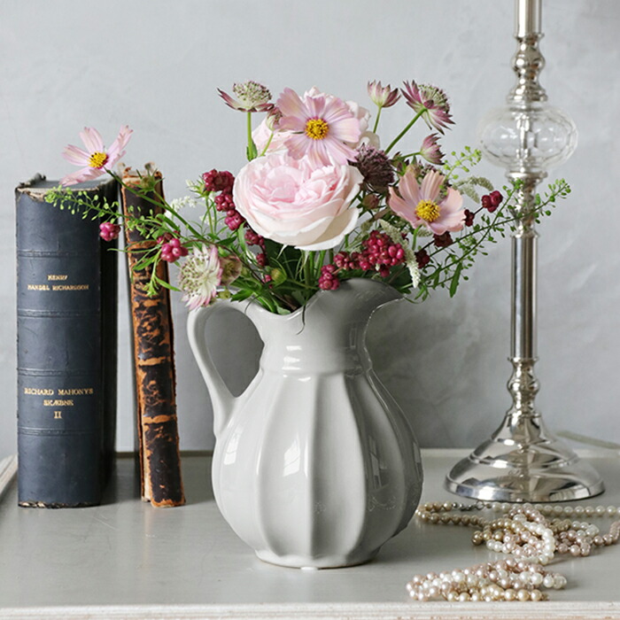 楽天市場】フラワーベース ホワイト Lotti S // 花瓶 花器 陶器 白