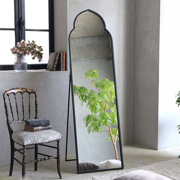 楽天市場】アイアン ミラー ブラック Medalion // 鏡 壁掛け アイアン