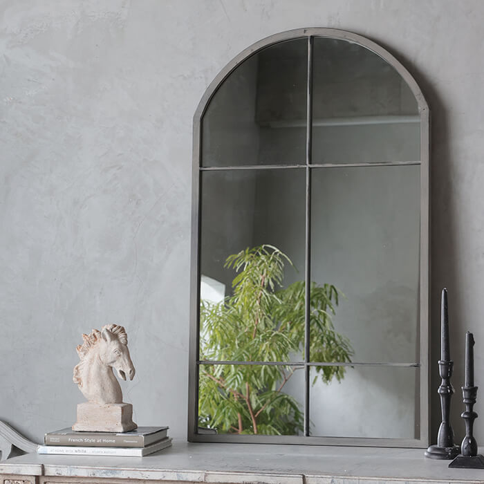 楽天市場】アイアン ミラー ブラック Medalion // 鏡 壁掛け アイアン