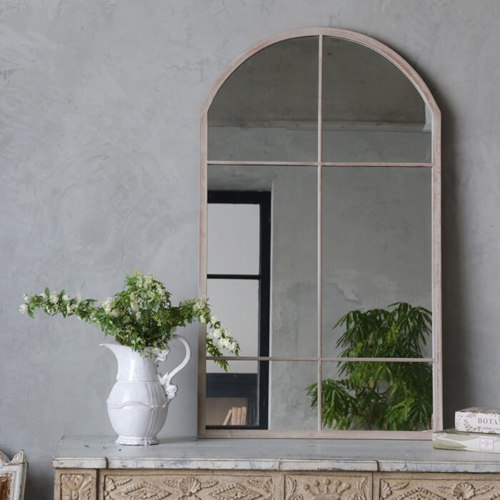 楽天市場】アイアンウィンドウミラーMaximサンディホワイト // 鏡