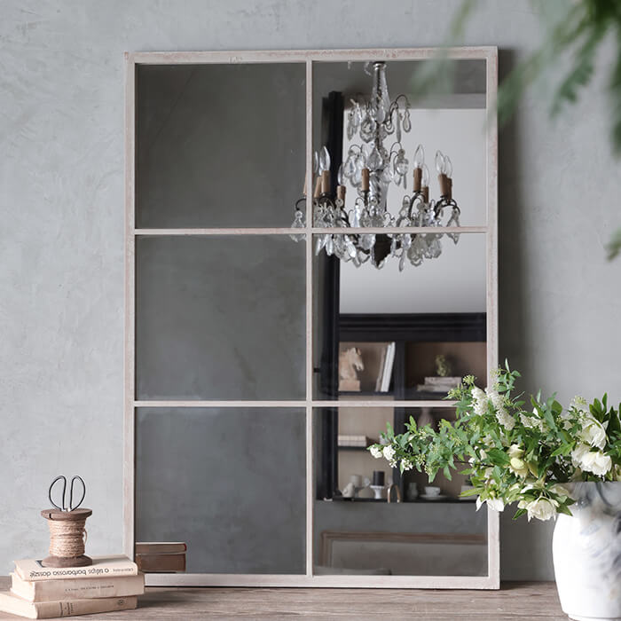 楽天市場】アイアンウィンドウミラーMaximサンディホワイト // 鏡