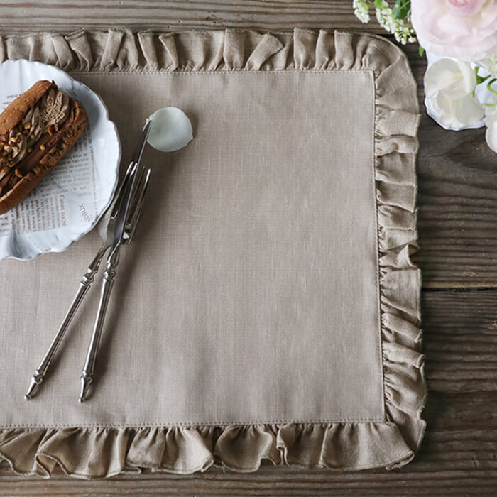 楽天市場】Borgo delle tovaglie プレースマット グレー レクト