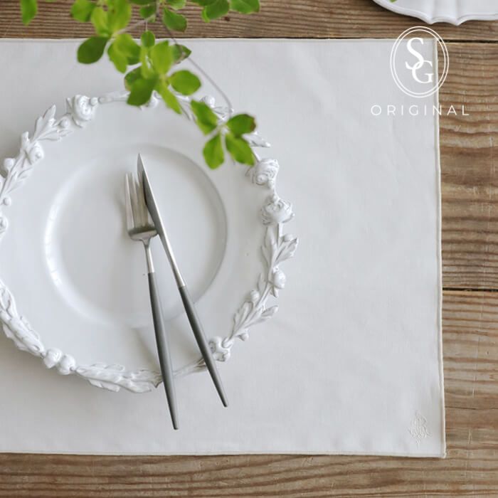 楽天市場】プレースマット クォーツ 40x50cm Chez moi Chic