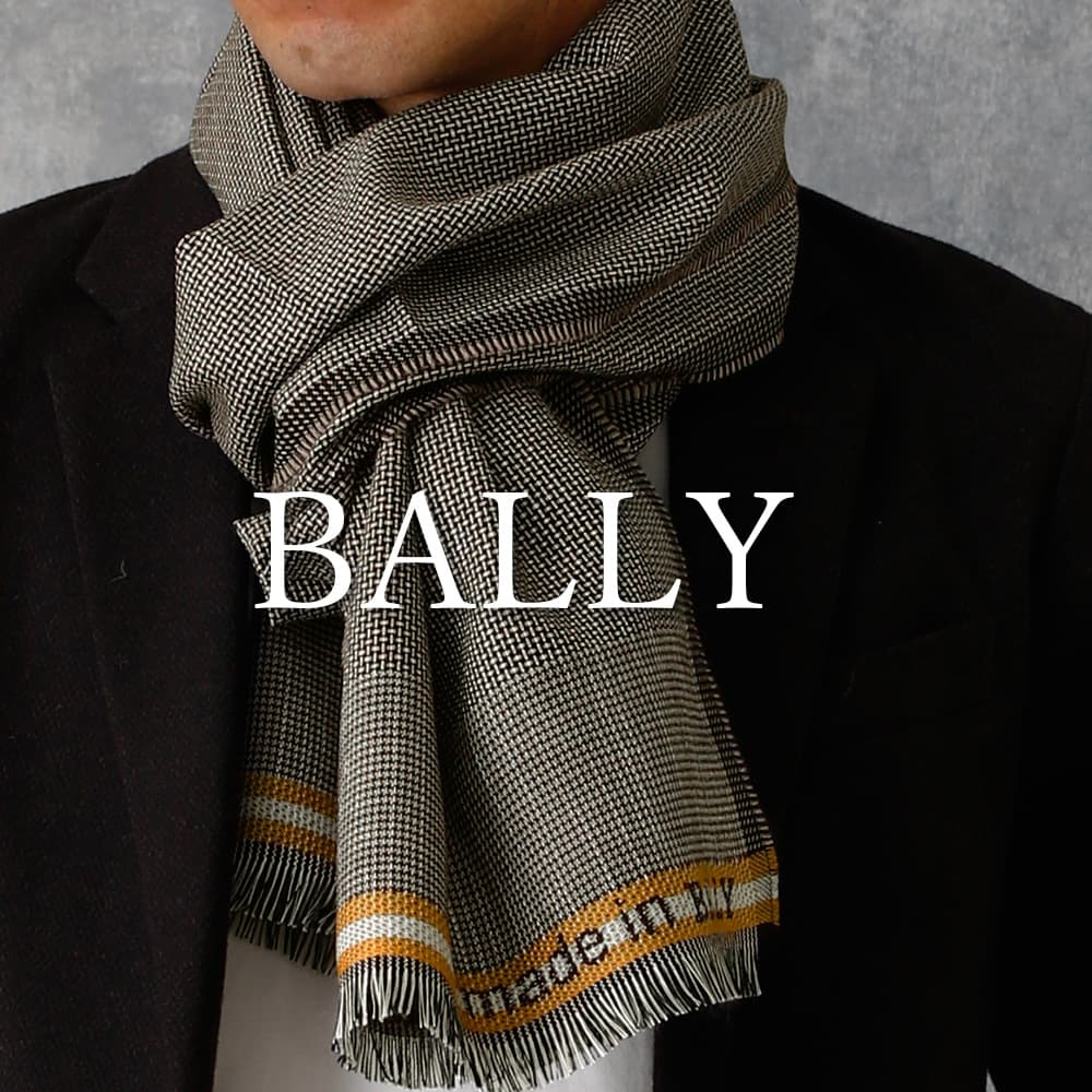 BALLY ストール マフラー メンズ ショール ブランド バリー ウール シルク 薄手 オールシーズン 春 秋 冬 ユニセックス 男性 女性 大人 ビジネス プレゼント ギフト ラッピング イタリア製 記念日 クリスマス 誕生日 彼氏 夫 贈り物