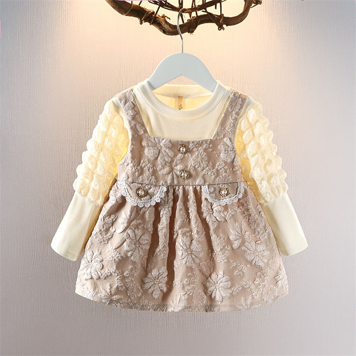 579円 男性に人気 ベビー 子供服 子ども 女の子 ワンピース キッズ 長袖 Aライン シンプル 丸首 ラウンドネック 普段着 結婚式 新生児 お宮参り セレモニー ピアノ発表会 晴れ着 写真撮影 百日祝 100日祝 ハーフバースデー 韓国子供服 80cm 90cm 100cm 110cm