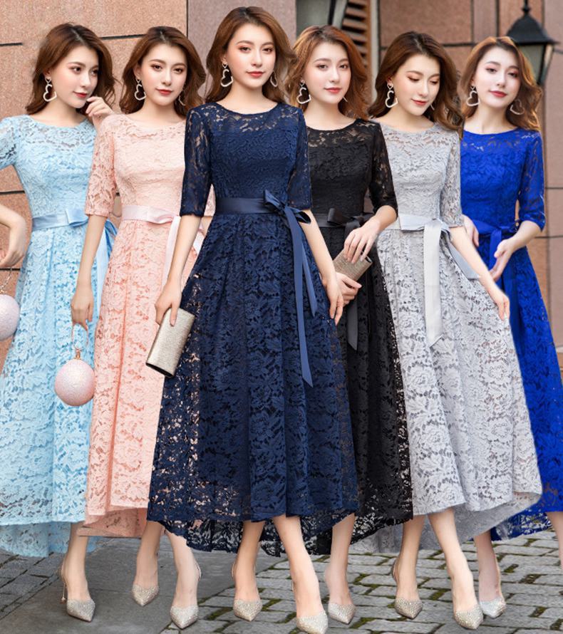 レースワンピース レディース パーティードレス 花柄ワンピース ロングワンピース ドレス イブニングドレス 花柄 レース ロング丈 クルーネック 半袖 Aライン 大きい裾 ハイウエスト 体型カバー ゆったり きれいめ 着痩せ 大人可愛い おしゃれ 結婚式 パーティー 二次会