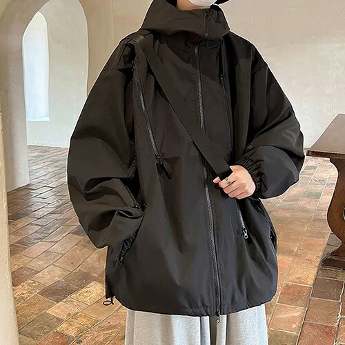 アウター メンズ ジャケット かっこいい ブルゾン メンズ ジャケット 防寒 防風 ジャケット メンズ 秋 冬 アウター 細身 高校生 アウトドア ジャケット ウインドブレーカー メンズ ジャケット 秋 冬 ビジネス 大きいサイズ カジュアル ウインドブレーカー ブラック