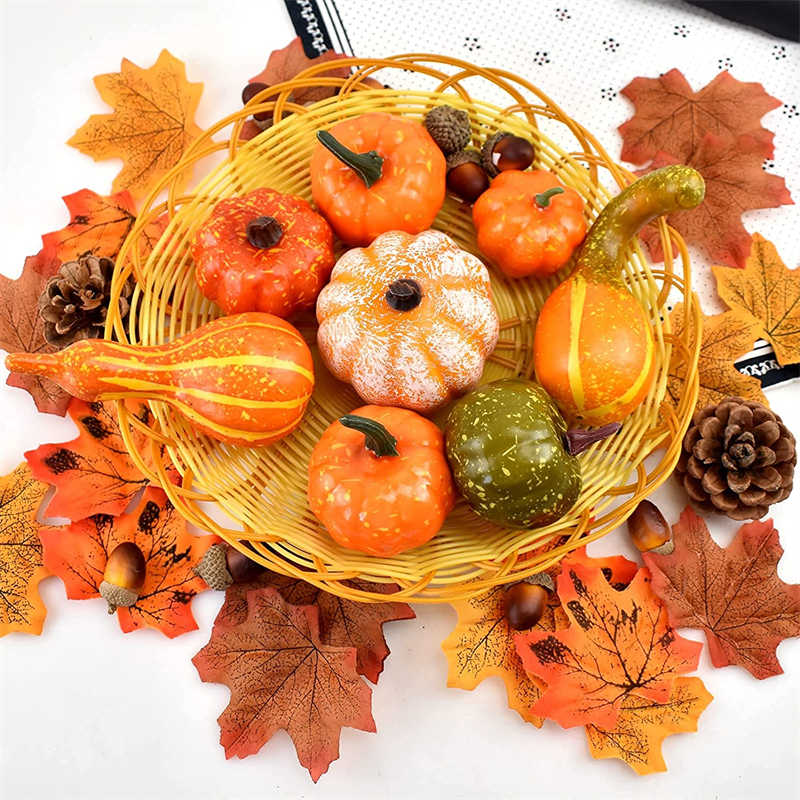 カボチャと柿の置物 hwac01.jpg