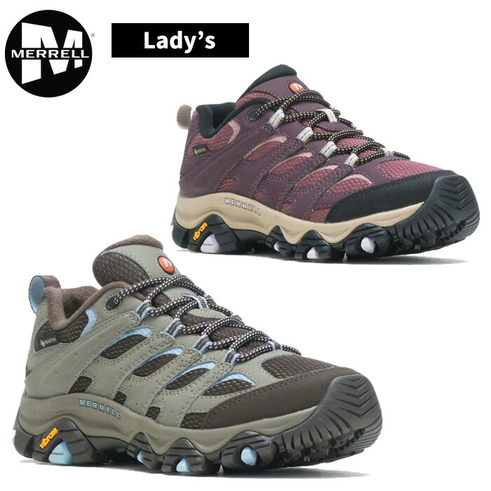 【SS継続期間中P5倍】メレル モアブ 3 シンセティック ゴアテックス （レディース）MOAB 3 SYNTHETIC GORE-TEX ウィメンズ トレッキング 山登り 山歩き アウトドア 難民キャンプ 運動すること ブリンドル バーガンディ カーキ ブドウ酒赤いこと W500188 W500190