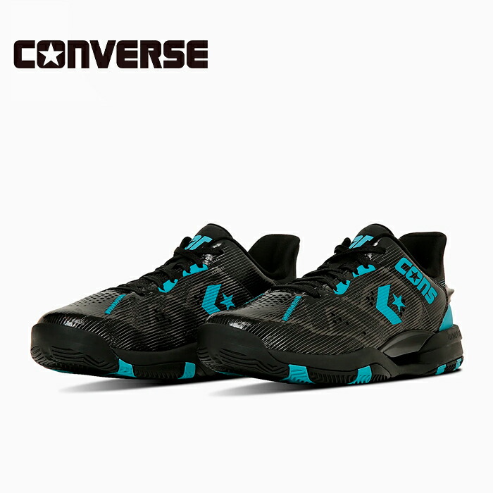 コンバース CONS ACCELERATOR LOW 33500450 ブラック/ティール バスケットボール シューズ バッシュ 靴 コンズ アクセレレーター メンズ ローカット