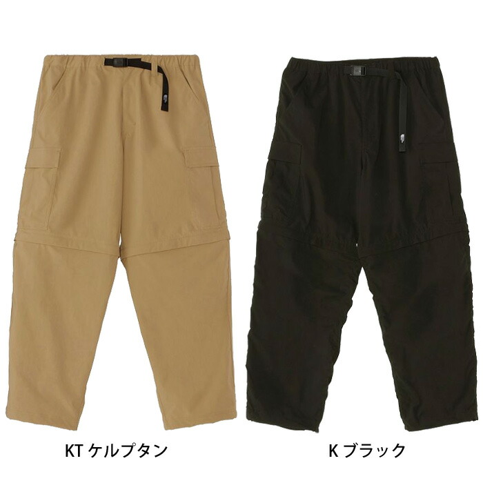 ザ・ノース・フェイス 2024年春夏 ジッブオフカーゴパンツ（メンズ）NB32331 K KT ズボン下 ズボン 長ズボン 心地よい 町若い衆 難民キャンプ アウトドア コンバットパンツ