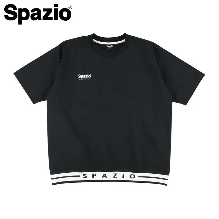 【メール便可】スパッツィオ 半袖ラインリブピステ TP-0652 ショートスリーブ Tシャツ トレーニング サッカー フットサル 運動