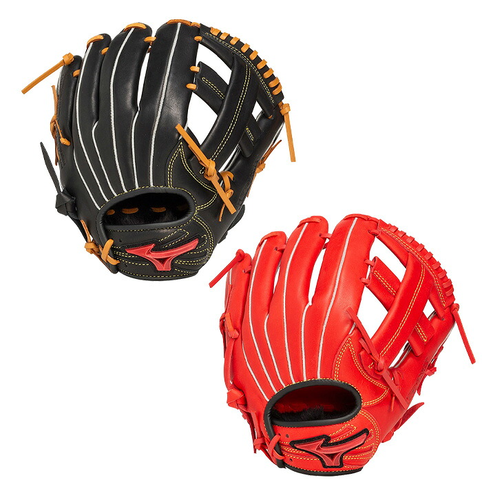 ミズノ ジュニア 軟式用 ウィルドライブ レッド IBE限定カラー 1AJGY33210 0949 7009【オールラウンド用／サイズS】 野球 キッズ 少年 グローブ グラブ