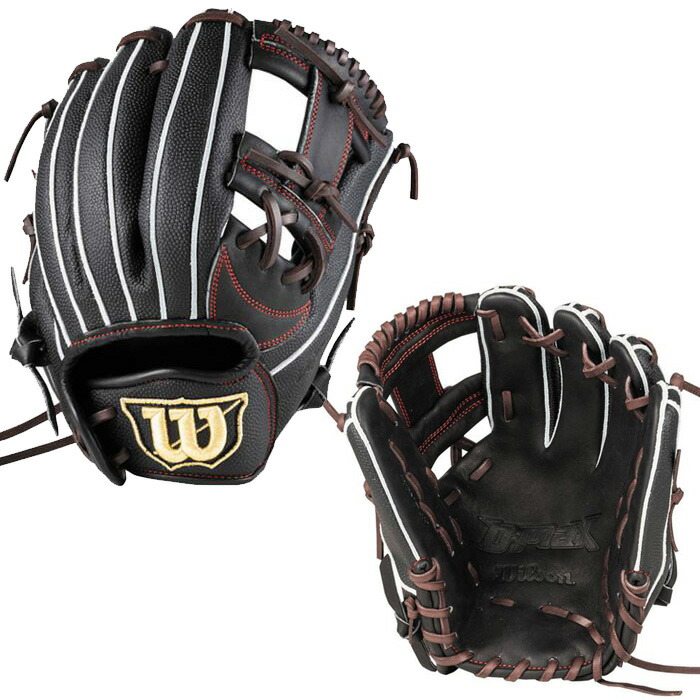 【美品】Wilson RDE7WF D-max 軟式 外野手用 ウィルソン WILSON D-MAX DUAL 内野手用 27型 右投げ WBW102469