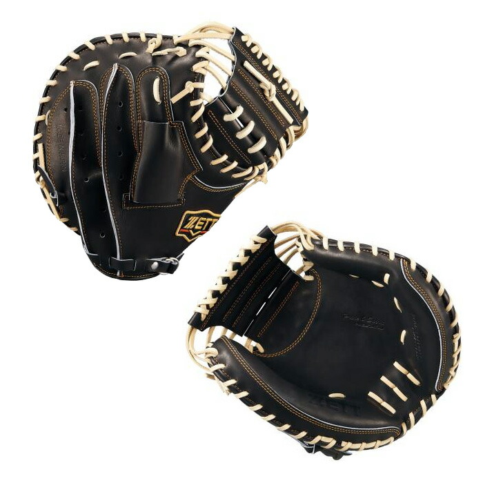 ZETT PROSTATUS 野球グローブ 黒 ボール付き プロステイタス ゼット ZETT PROSTATUS 硬式用グラブ 内野手用