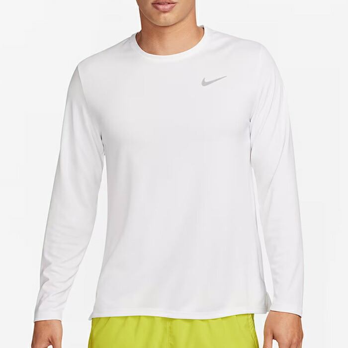 【メール便可】ナイキ Dri-FIT マイラー UV ロングスリーブ ランニングトップ FB7071-100 トップス Tシャツ 長袖 L/S ホワイト ジョギング マラソン 運動 スポーツ