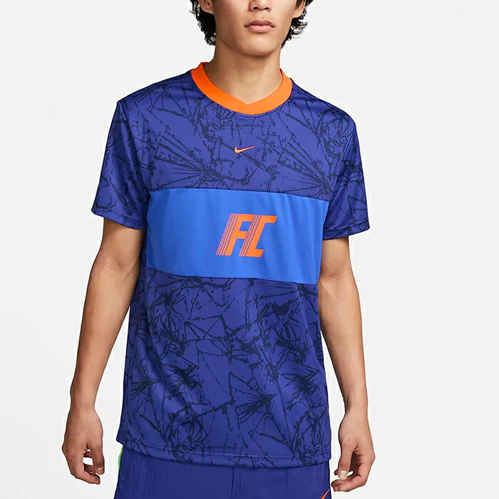【メール便可】ナイキ Dri-FIT メンズ半袖サッカーシャツ DV9770-455 フットサル トレーニング トップス Tシャツ