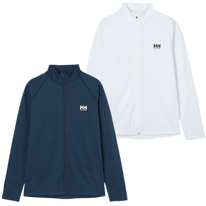 【マラソン期間中P5倍】ヘリーハンセン ロングスリーブフルジップラッシュガード（ユニセックス） HE82631 日焼け対策 UVプロテクト 海 マリンスポーツ アウター 長袖｜ササクラスポーツ支店