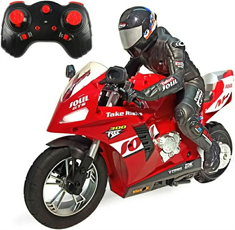 ラジコンバイク ラジコンカー RC 2.4GHz 1/6 スタントバイク 自動バランス 独輪走行可能 USB充電 簡単操作 オートバイ 60分連絡使用 360°回転 おもちゃ 子供 男の子 女の子 キッズ プレゼント クリスマス 贈り物 ギフト