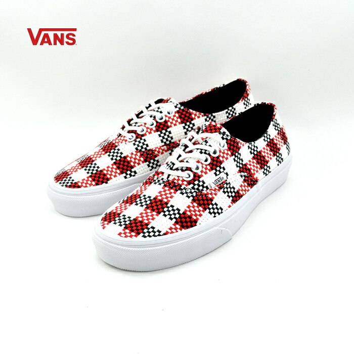 25% OFF SALE ヴァンズ VANS AUTHENTIC DECON(CHCKER PLAID）ＢＬＡＣＫ/TRUEWHITE (チェック) スニーカー シューズ 靴 レディース VN-018CGF0 セール品