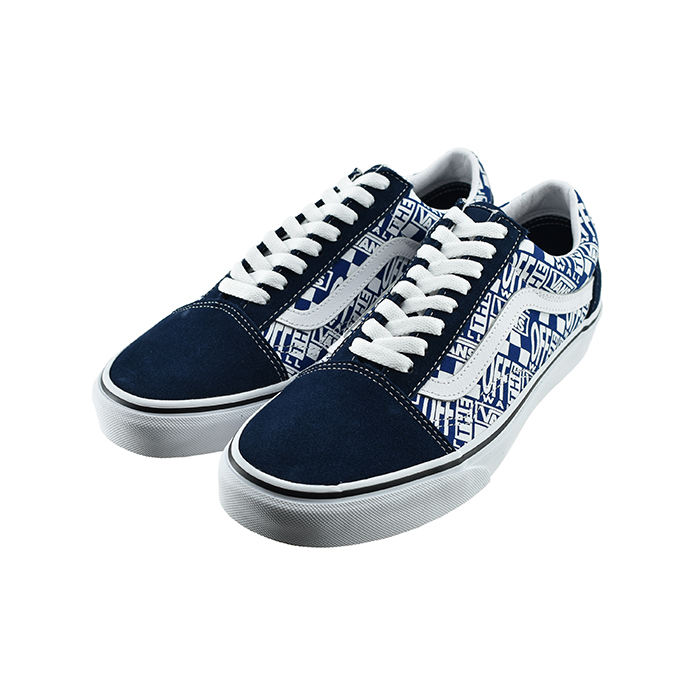 15%OFF SALEヴァンズ VANS OLD SKOOL オールドスクール オフザウォール ロゴ （OFF THE WALL)ドレスブルー/トゥルーホワイト 23 ((OTW)D.BLUES(25cm～)) VN0A3WKT スニーカー メンズ ユニセックス シューズ 靴画像