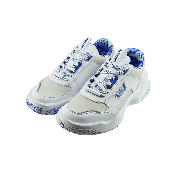 19% OFF SALE ラコステ LACOSTE ACE LIFT 1121 1 エース リフト 1121 1 ローカット 厚底 ダッドスニーカー プラットフォーム オフホワイト/ブルー 33 (OFF WHT/BLU) SF00281 スニーカー レディース シューズ 靴