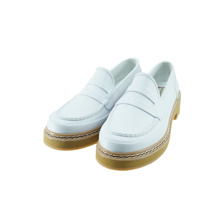 18% OFF SALE ハンター HUNTER WOMAN REF STITCH PENNY LOAFER レディース リファイン スティッチ ペニー ローファー スパーリー ホワイト 24 (SPURREY) WFF1089RMA 長靴 レインシューズ レディース シューズ 靴