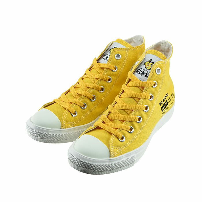 コンバース CONVERSE ALL STAR LIGHT POKEMON HI オールスター ライト ポケモン HI ハイカット ポケットモンスター ピカチュウ ピカチュー イエロー 64 (PIKACHU(25cm～)) 31306260 スニーカー メンズ ユニセックス シューズ 靴画像