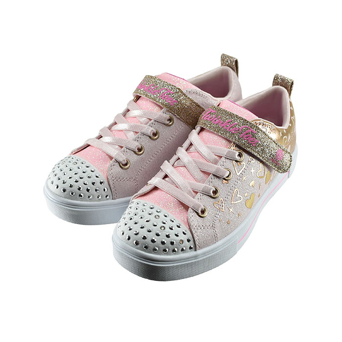 【送料込み】 スケッチャーズ SKECHERS S LIGHT TWINKLE SPARKS HEATHER CHARM Sライツ トゥインクル スパークス ヘザー チャーム (LT PINK/ROSE GOLD) 314787L スニーカー キッズ ジュニア 子供 女の子 ライトピンク/ローズゴールド 25 シューズ 靴